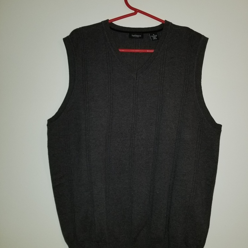 Grey sweater vest